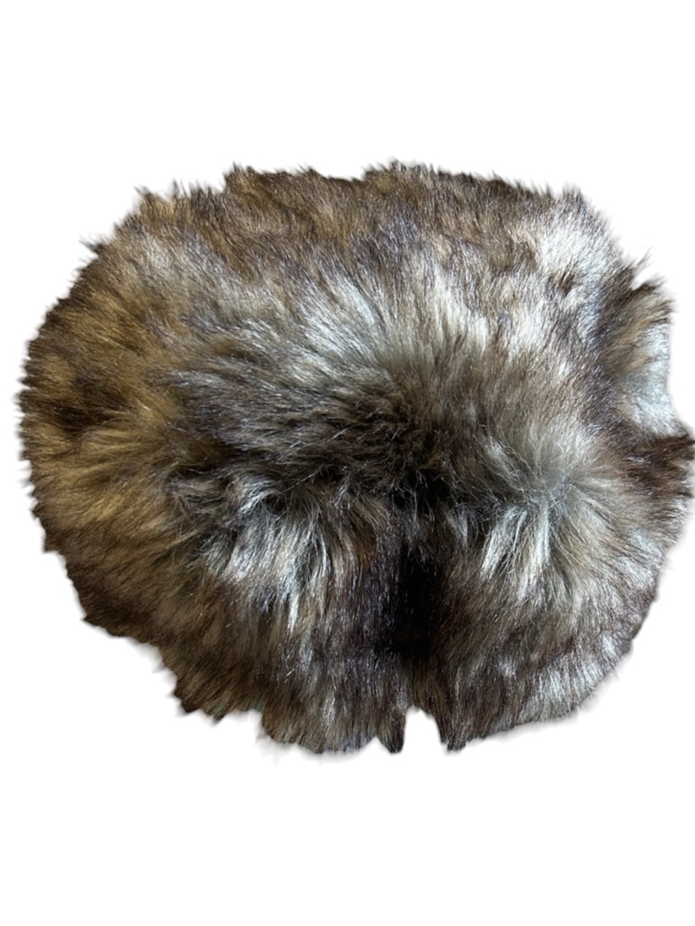 Daniel Boone Davy Crockett Style Raccoon Tail Hat Faux Fur Trapper Cap - Picture 4 of 7